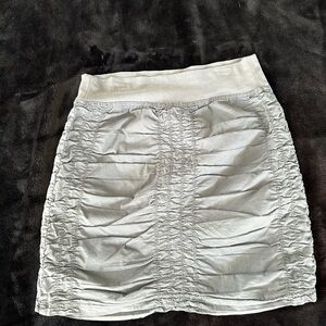 Grey gathered skirt size small